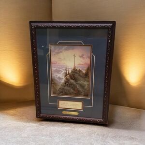 Thomas Kinkade "Sunrise" Dark Wooden Framed Accent Print